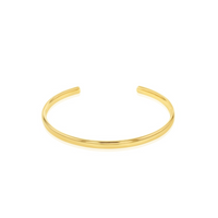 9ct Yellow Gold Silver Filled Cuff Bangle