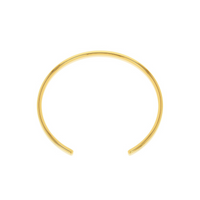 9ct Yellow Gold Silver Filled Cuff Bangle