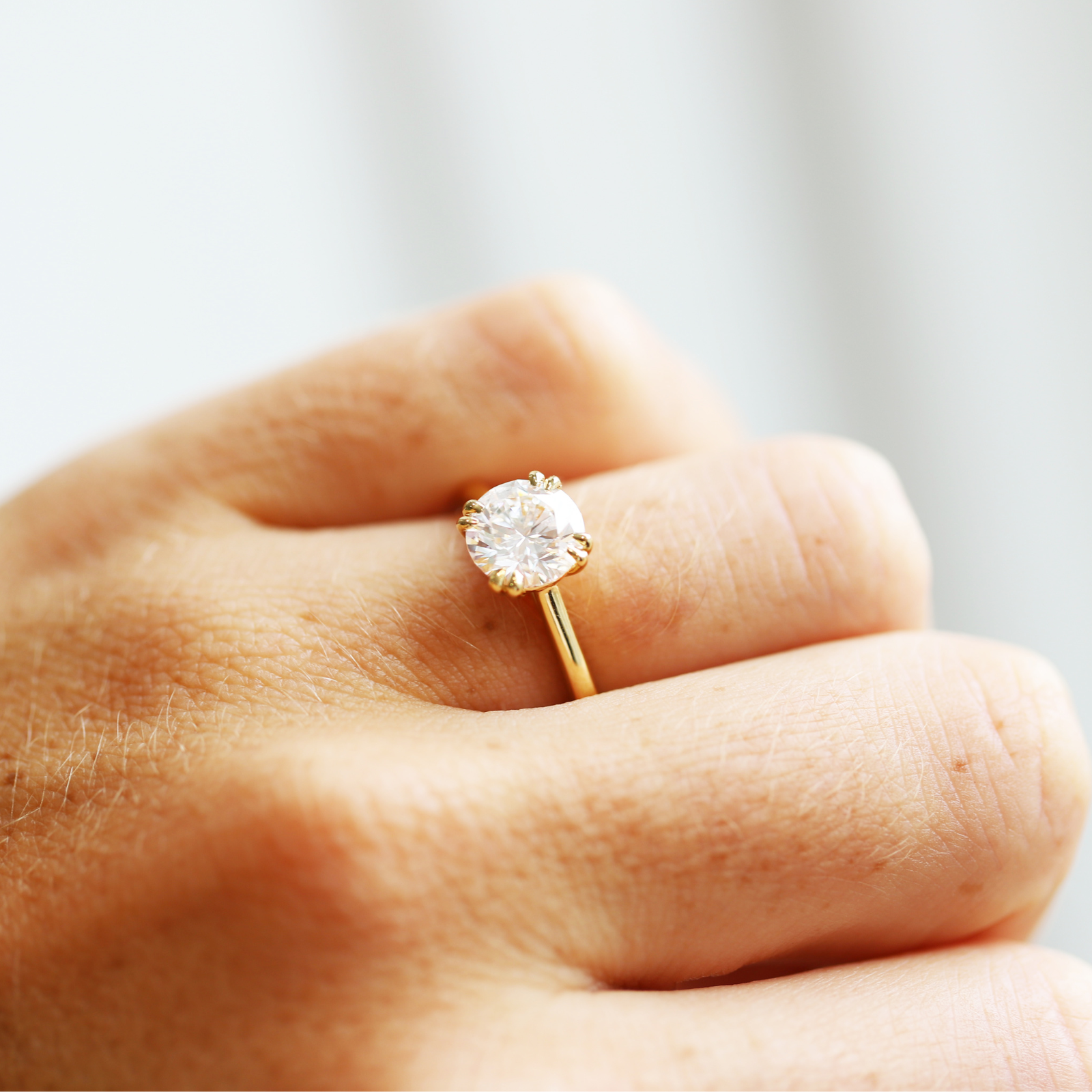 The Lilly | 1.50ct Round Lab Grown Diamond Engagement Ring