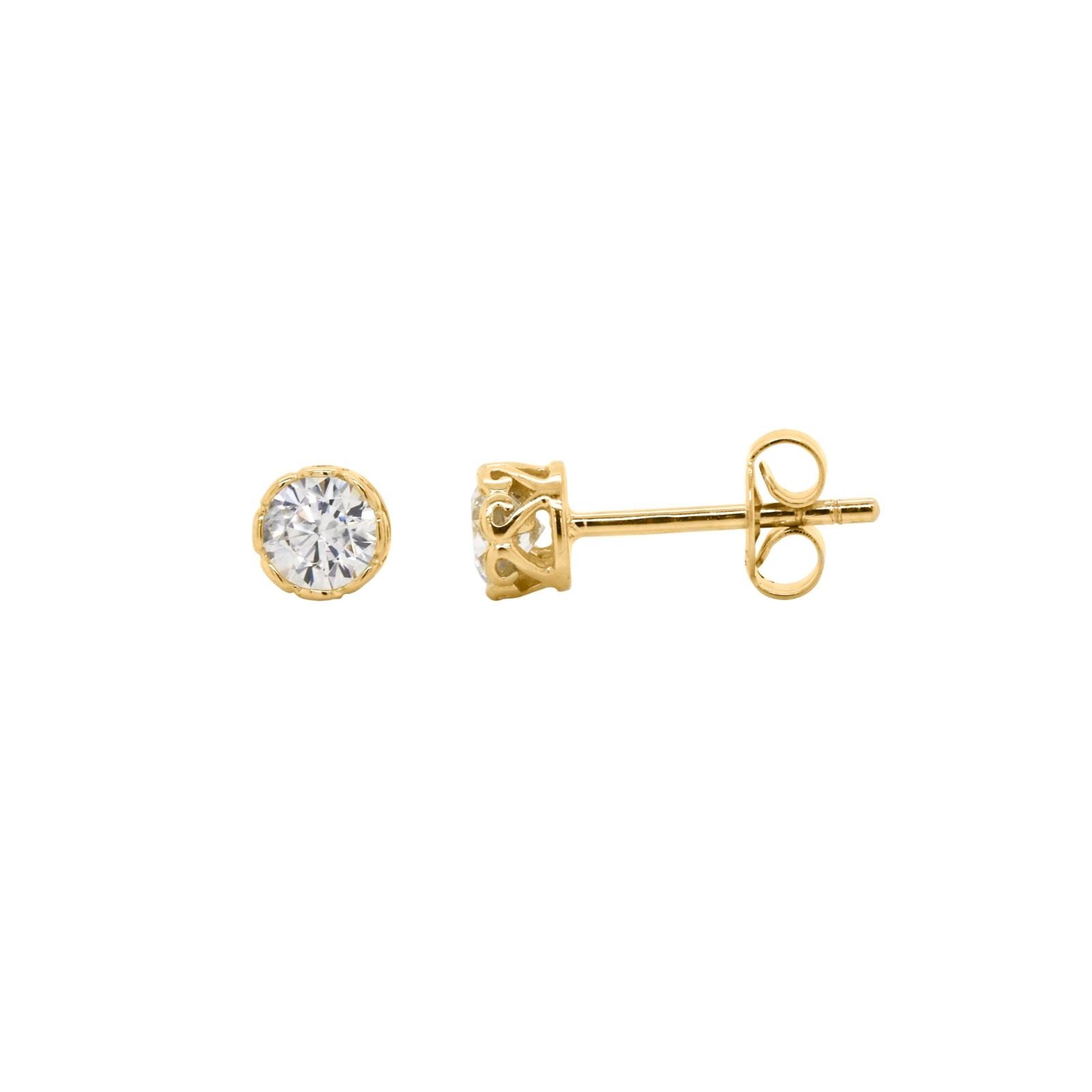 9ct Yellow Gold Cubic Zirconia Stud earrings