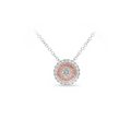 9ct Rose & White Gold Australian Pink Diamond Pendant