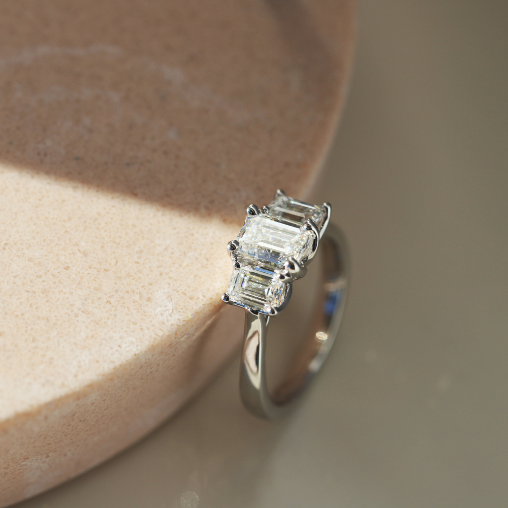 2.00ct Lab Grown Diamond Trilogy Ring