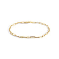 9ct Yellow Gold Fine Paperclip Bracelet