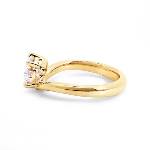 The Aurora | 1.50ct Oval Lab Grown Diamond Engagement Ring - alternate view