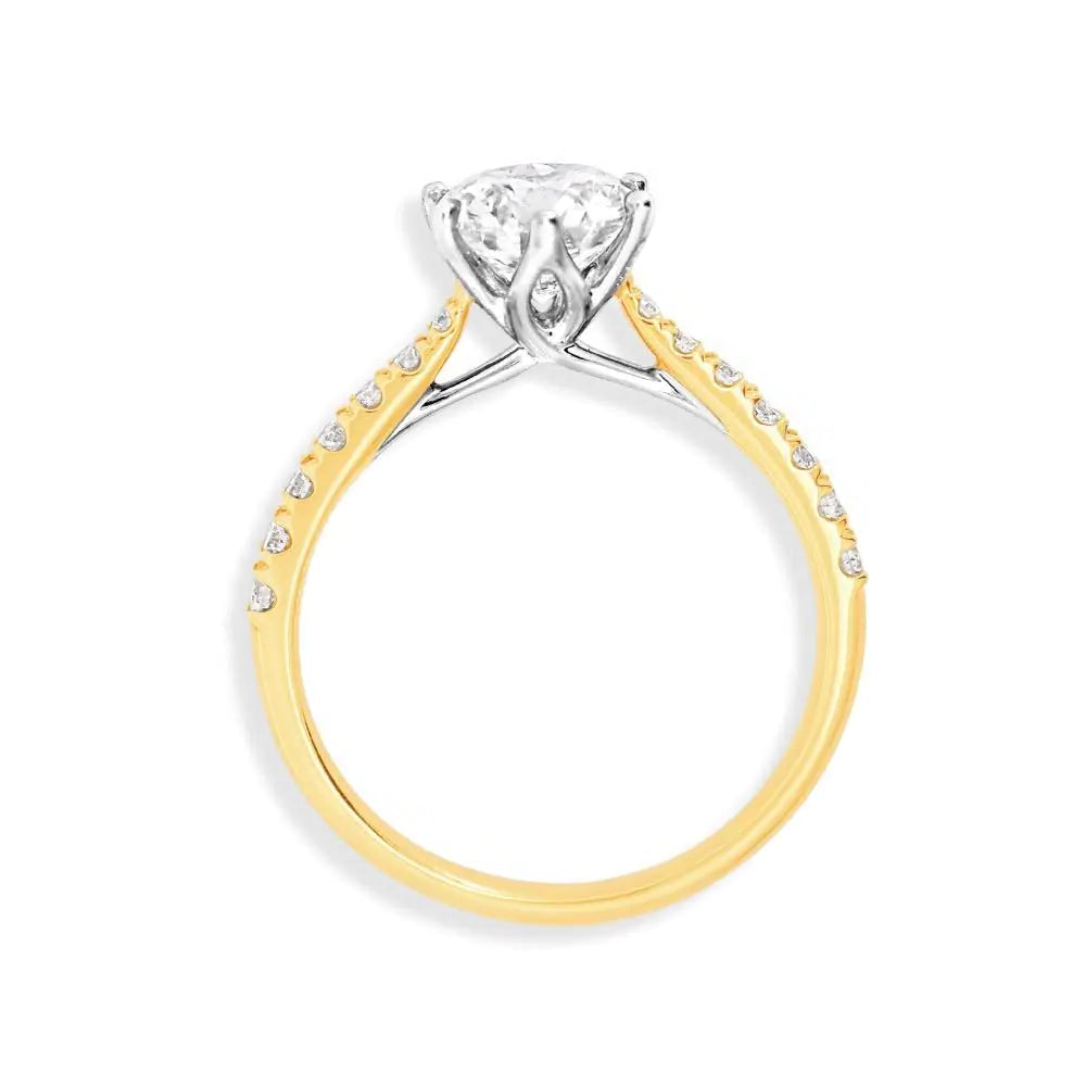 18ct Two Tone 'Renee' 1.59ct Lab Grown Diamond Engagement Ring