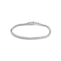 18ct White Gold Bezel Set Lab Grown Diamond Tennis Bracelet