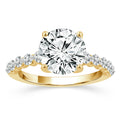 Above Love Star 4.24ct Round Lab Grown Diamond Engagement Ring