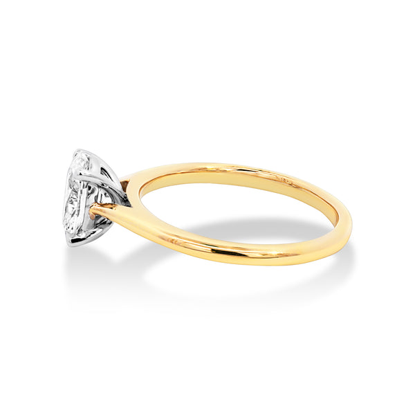 The Chanel | 1.03ct Oval Lab Grown Diamond Engagement Ring - alternate view