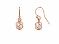 9ct Rose Gold Freshwater Pearl Drop Earrings