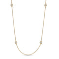 9ct Yellow Gold Lab Grown Diamond 60cm Necklace