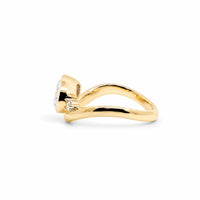 9ct Yellow Gold Oval Lab Grown Diamond Engagement Ring
