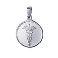 9Ct White Gold 16Mm Medical Disc