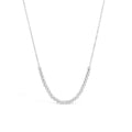 White Gold Ball Necklace