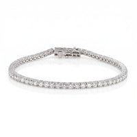 9ct White Gold 5.00ct Lab Grown Diamond Tennis Bracelet