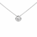 9ct White Gold Diamond Slider Pendant