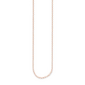 Sterling Silver Rose Gold Plated Belcher Chain