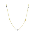 9ct Yellow Gold Evil Eye And Disc Station Necklace