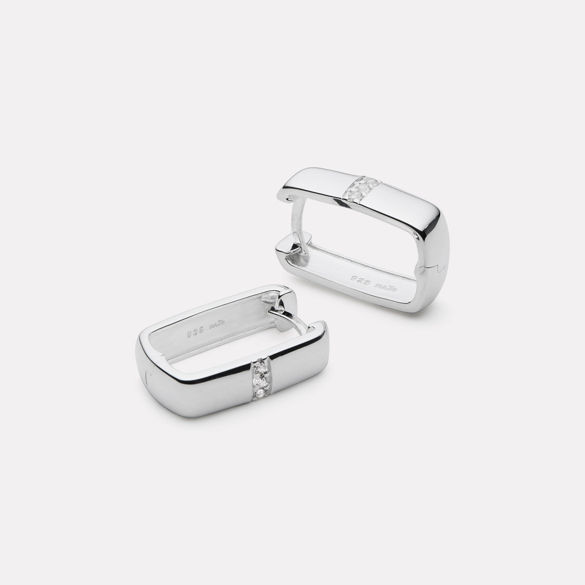 Najo Starlight Cubic Zirconia Huggie Earrings