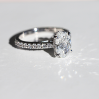 The Louise | 2.46ct Oval Lab Grown Diamond Engagement Ring