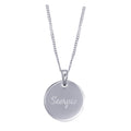 Sterling Silver Scorpio Constellation And Zodiac Necklace
