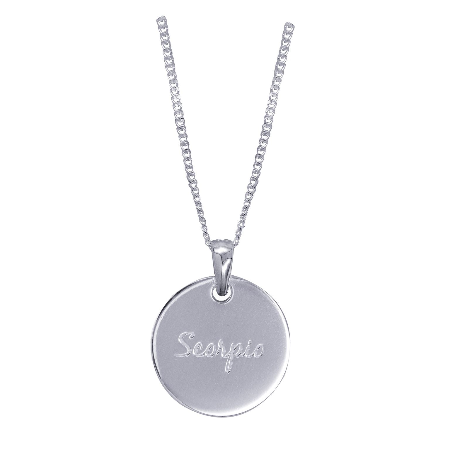 Silver 2024 scorpio necklace