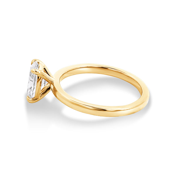 The Heidi | 1.50ct Oval Lab Grown Diamond Engagement Ring - alternate view