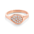 0.25ct Round Natural Australian Diamond Pod Ring