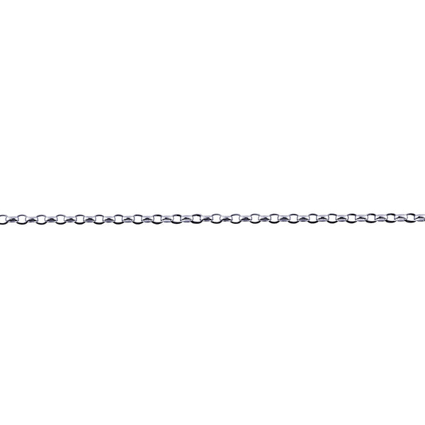 Sterling Silver Oval Belcher Anklet - alternate view