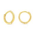 9ct Yellow Gold Plain Mini Huggie Earrings
