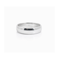 Sterling Silver Solid Half Round Ladies Wedding Ring