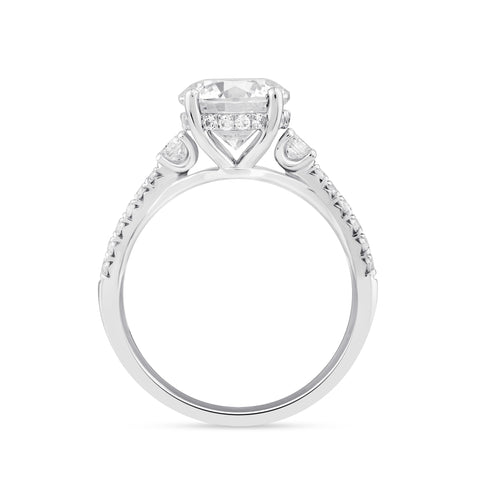 Above Love Star 2.79ct Round Lab Grown Diamond Engagement Ring - alternate view