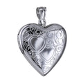 Sterling Silver Two Hearts Engraved Locket