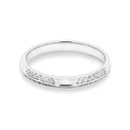 18ct White Pave Set Diamond Wedding Ring