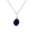 Sterling Silver Dark Blue Opal Pendant
