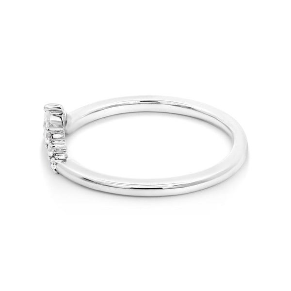 18ct White Gold Diamond Wedding Ring - alternate view