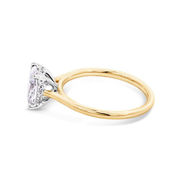 The Cara | 1.09ct Oval Natural Mined Diamond Engagement Ring - alternate view
