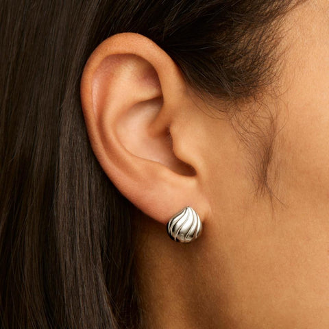 Najo Murmur Silver Stud Earring - alternate view