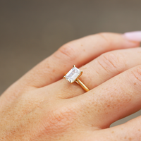 The Cate | 1.19ct Emerald Lab Grown Diamond Engagement Ring