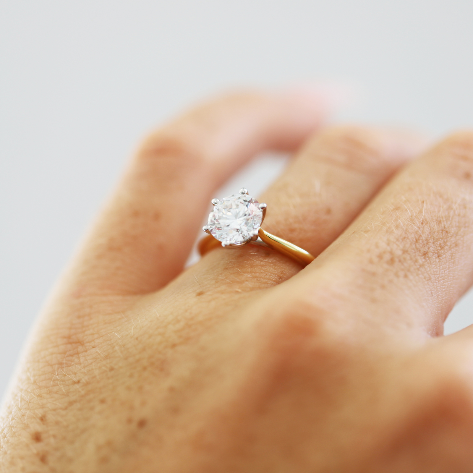 The Audrey | 1.78ct Round Lab Grown Diamond Engagement Ring