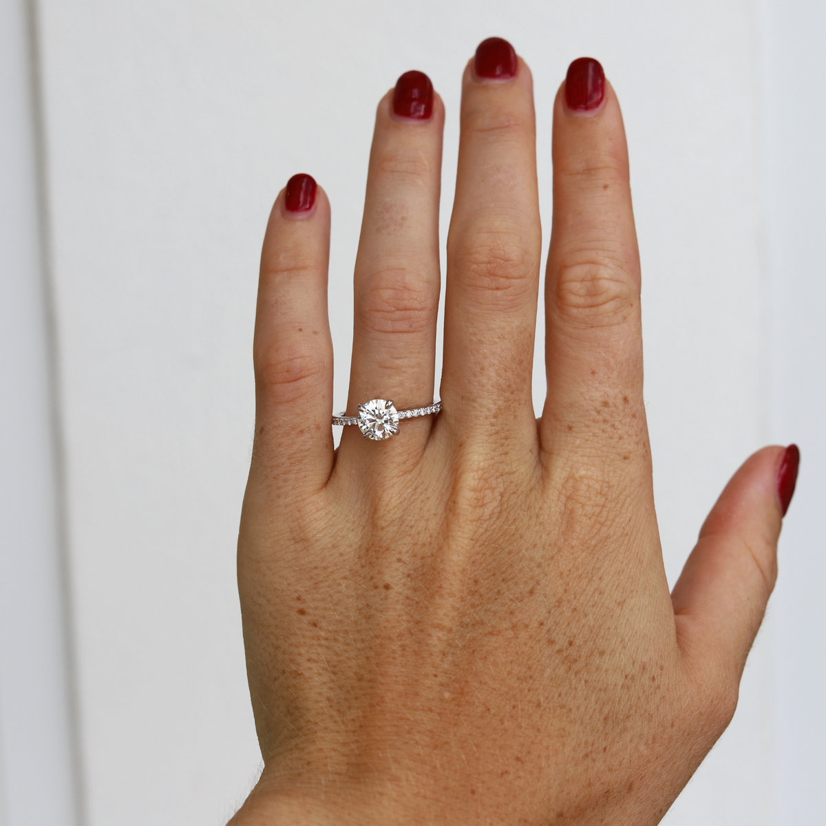The Amanda | 1.69ct Round Lab Grown Diamond Engagement Ring