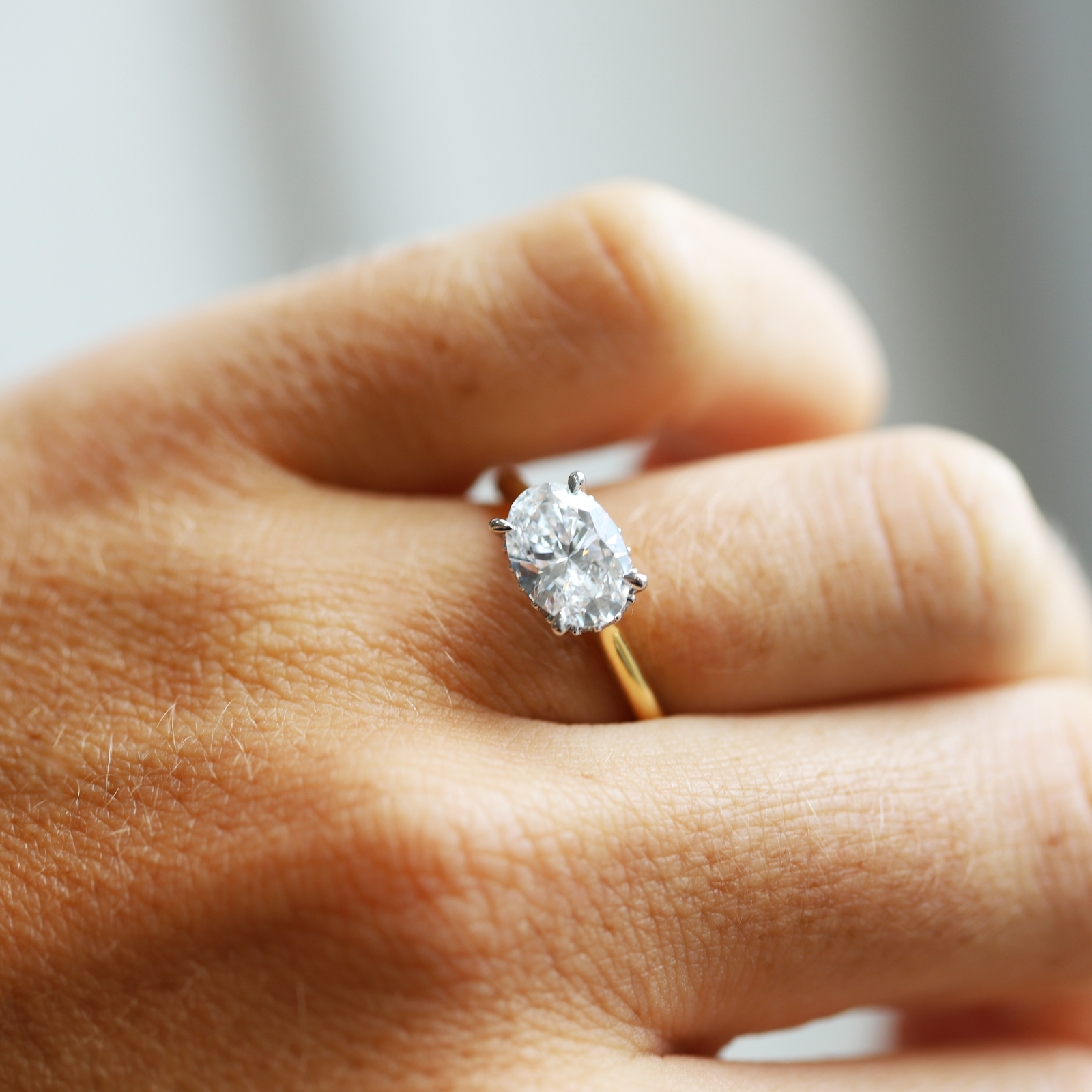 The Ella | 1.53ct Oval Lab Grown Diamond Engagement Ring