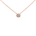 9ct Rose Gold Diamond pendant