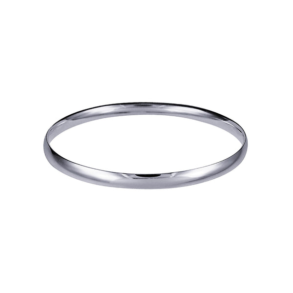 Sterling Silver 5.5 x 60mm Comfort Fit Bangle - alternate view