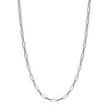 Sterling Silver 45cm Paperclip Link Chain