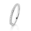 18ct White Gold Brilliant Cut Pave Wedding Ring