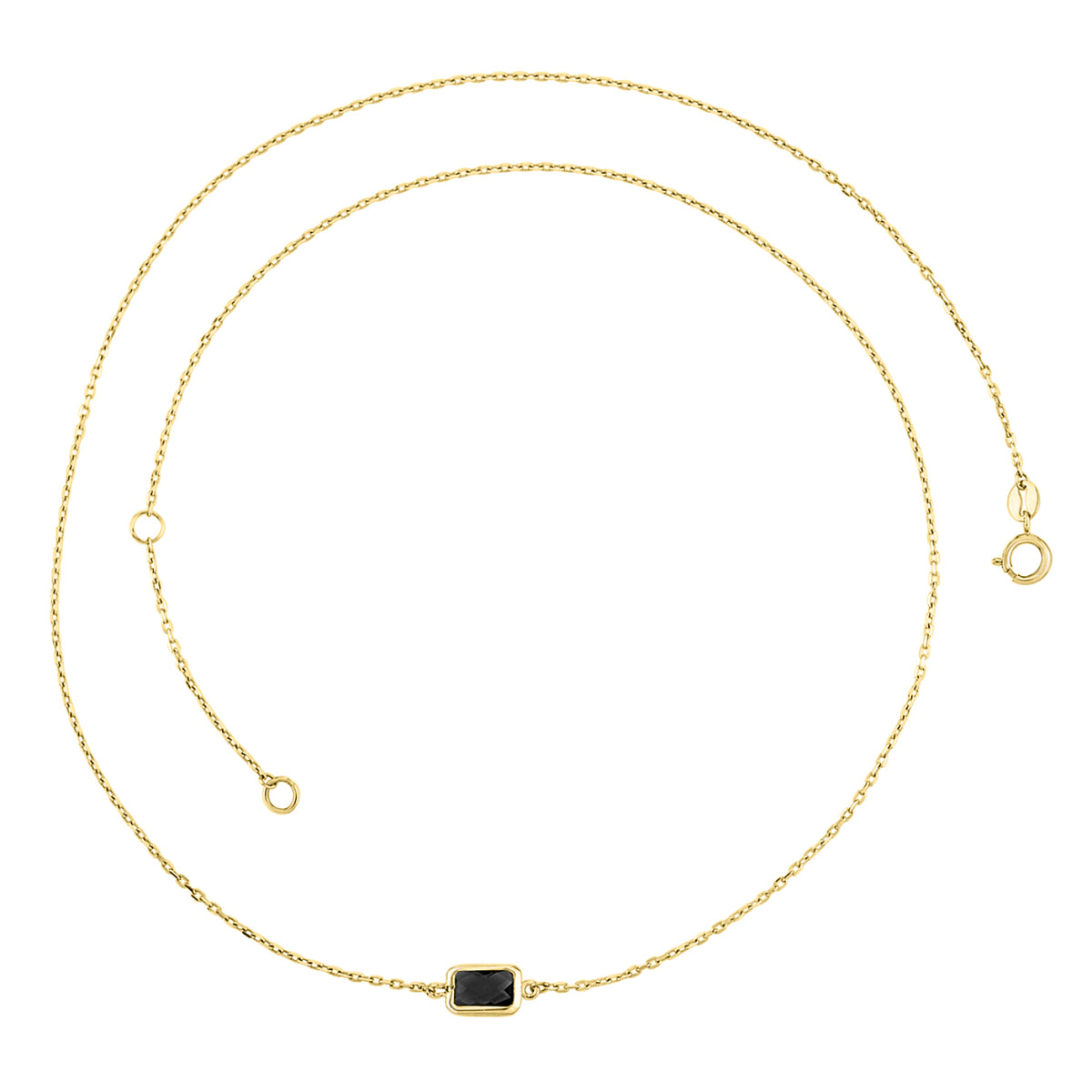 9ct Yellow Gold Smokey Quartz Necklace