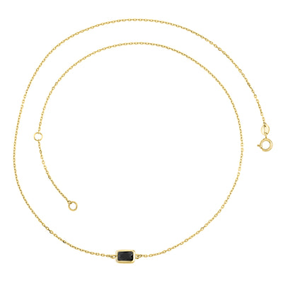 9ct Yellow Gold Smokey Quartz Necklace