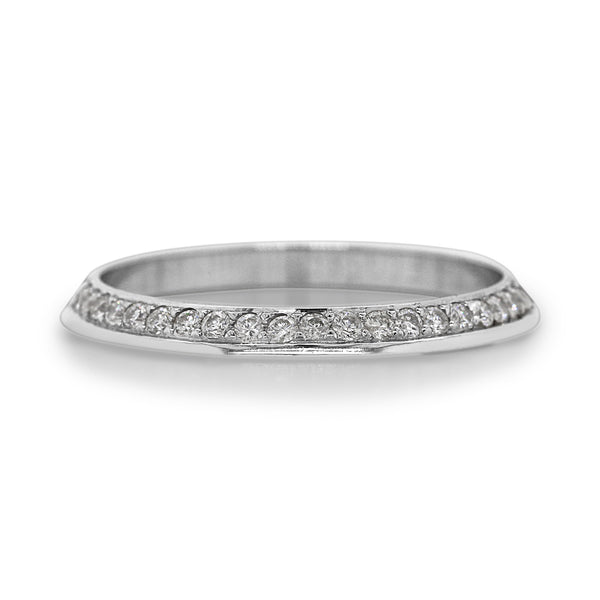 18ct White Gold Diamond Wedding Ring - alternate view