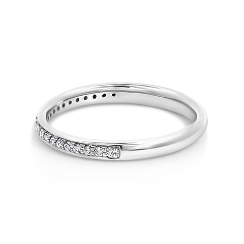 18ct White Gold Lab Grown Diamond Wedding Ring - alternate view