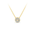 9ct Yellow Gold Diamond Circle Pendant